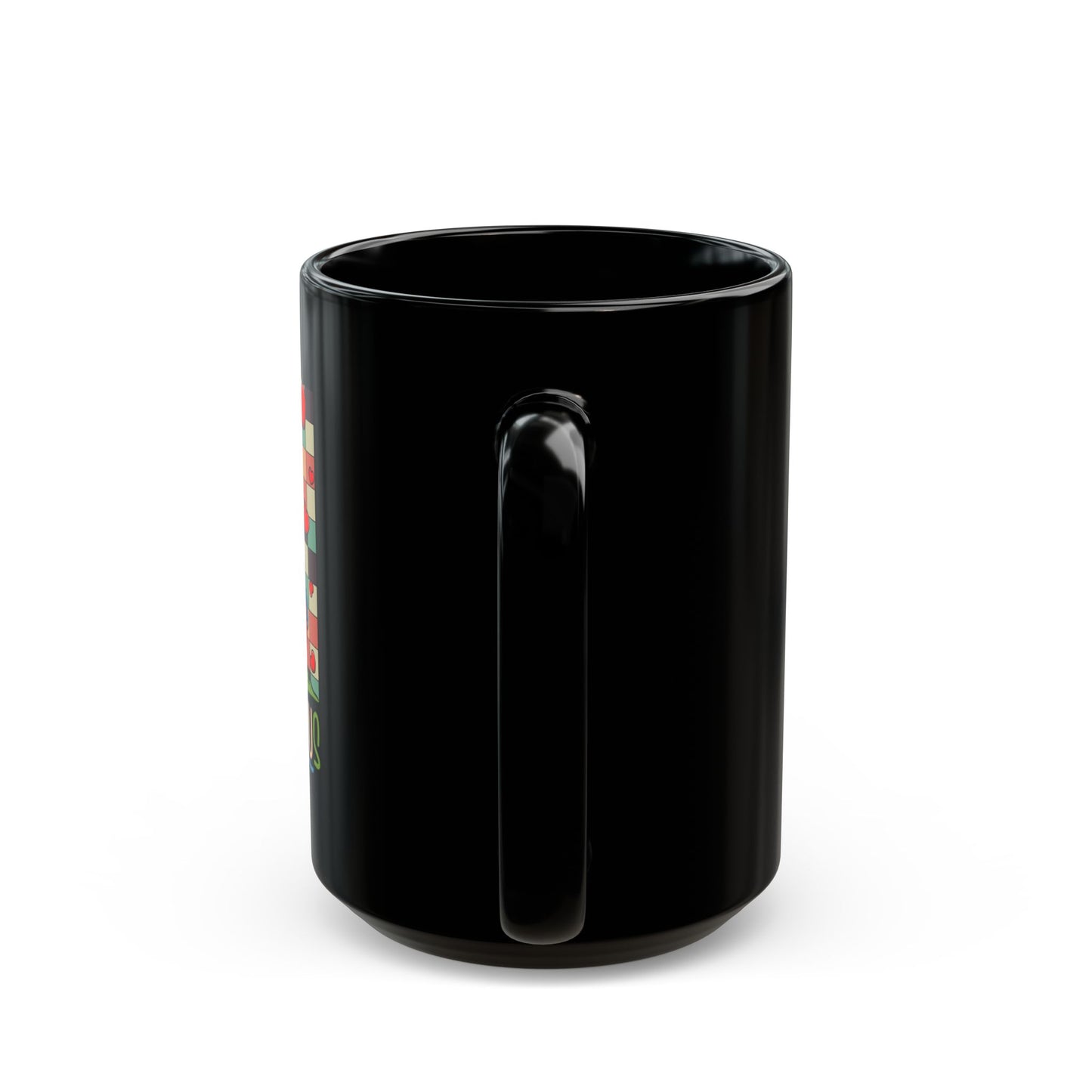 Zodiac Taurus Black Ceramic Mug – Colorful Retro Bull Design (11oz & 15oz)