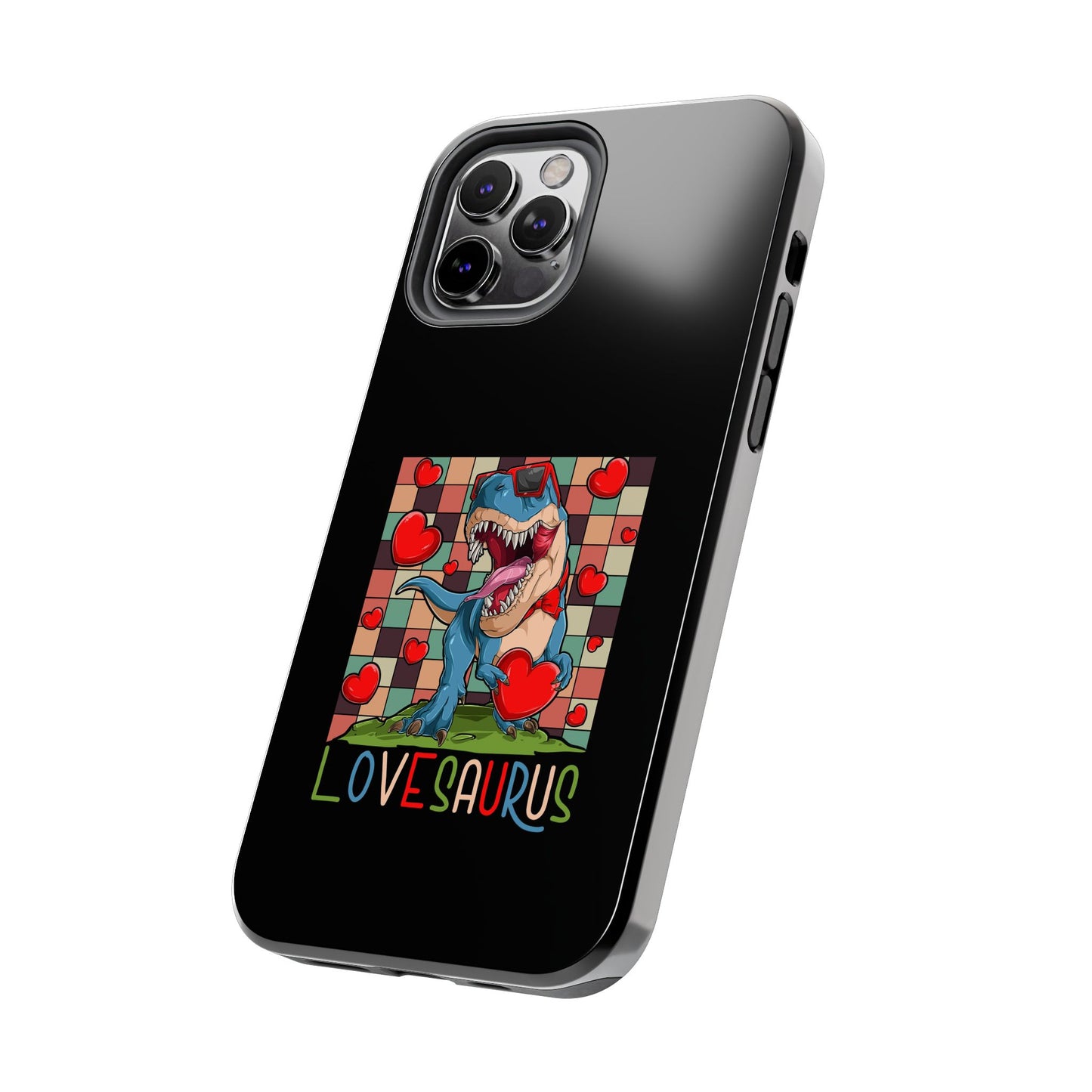 'Lovesaurus' Cute T-Rex Valentine Design - Tough Phone Case
