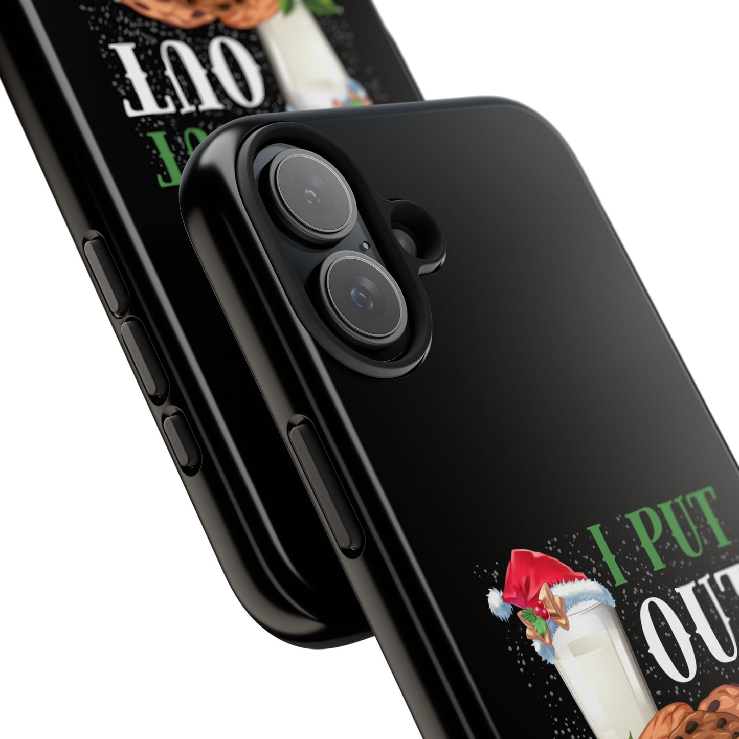 Christmas Cookies And Milk Funny I Put Out For Santa - Tough Phone Case