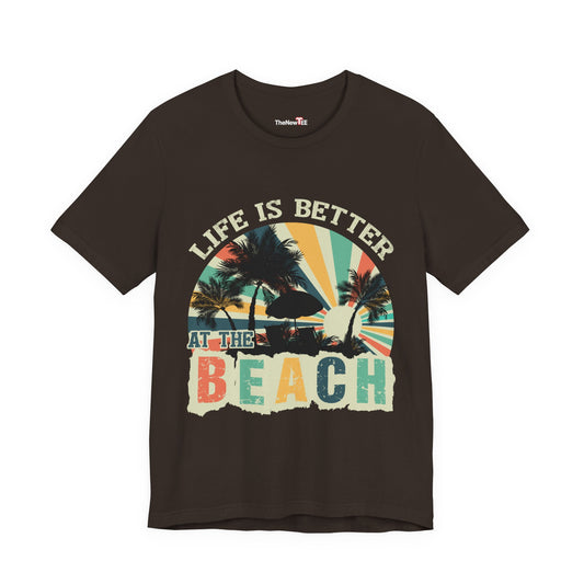 Life Is Better At The Beach Retro Summer T-shirt