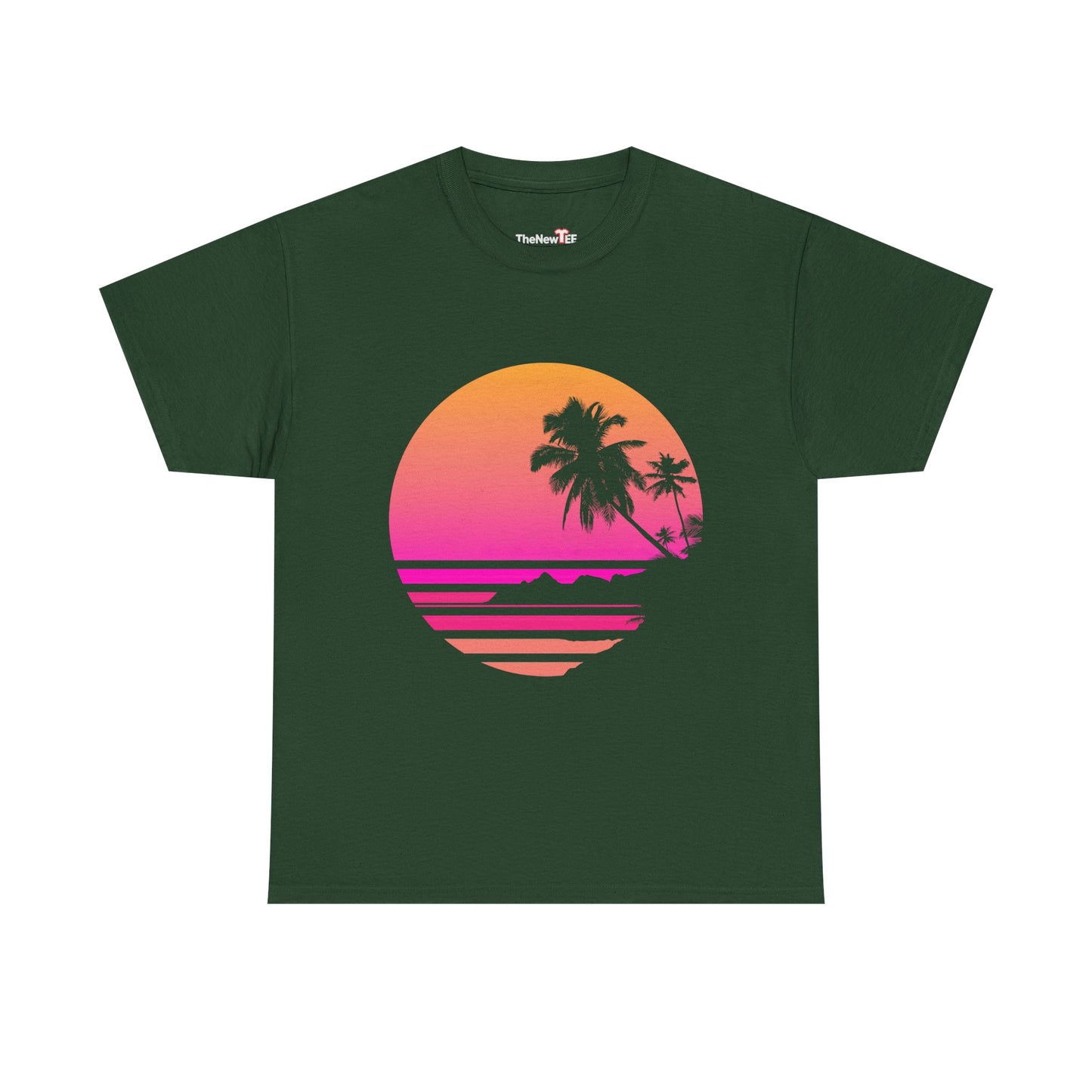 Palm Tree Shirt Tropical Beach Vintage Retro Style 70S 80S - Unisex T-Shirt