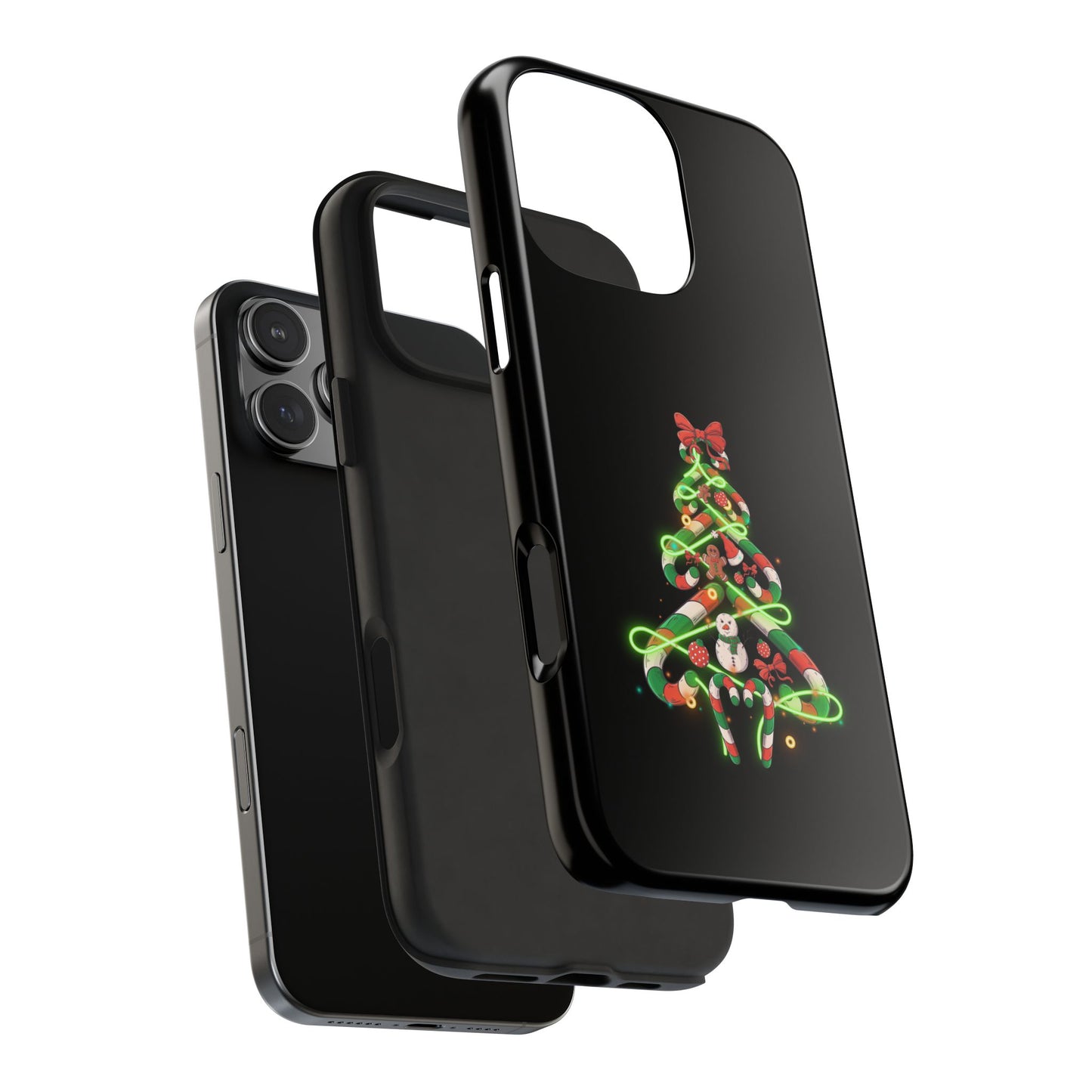 Christmas Candy Cane Xmas Tree Light Gifts - Tough Phone Case