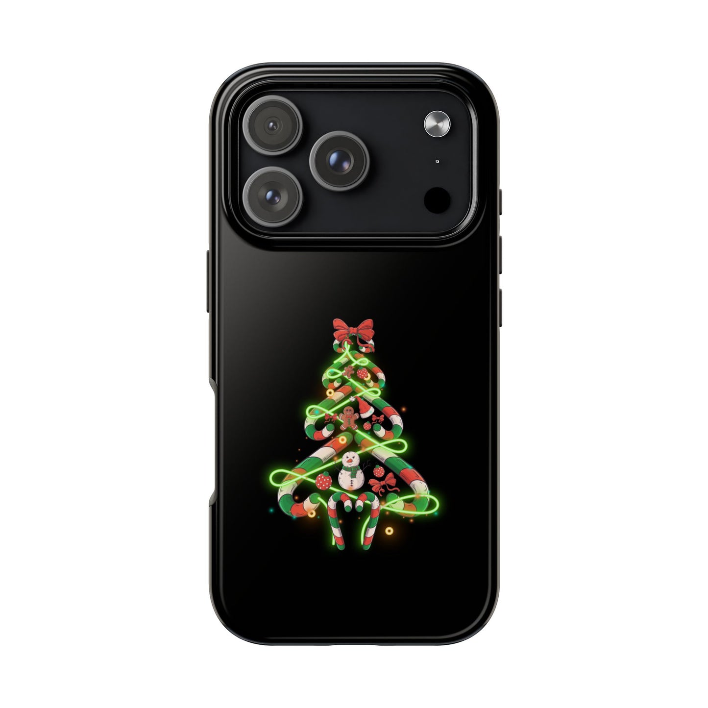 Christmas Candy Cane Xmas Tree Light Gifts - Tough Phone Case