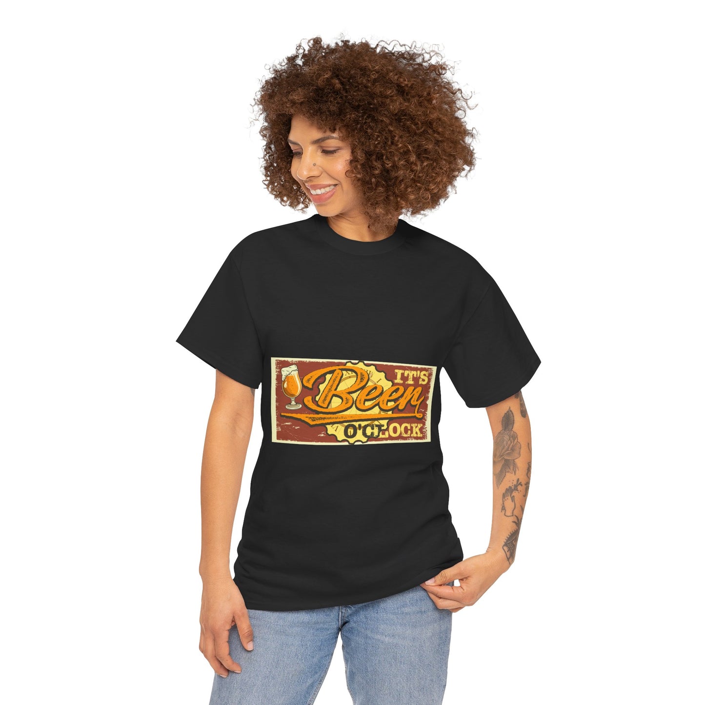 It's Beer O'Clock Beer Lover Vintage Unisex Graphic T-Shirt