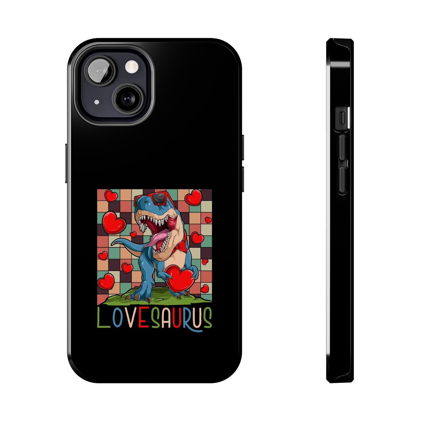 'Lovesaurus' Cute T-Rex Valentine Design - Tough Phone Case