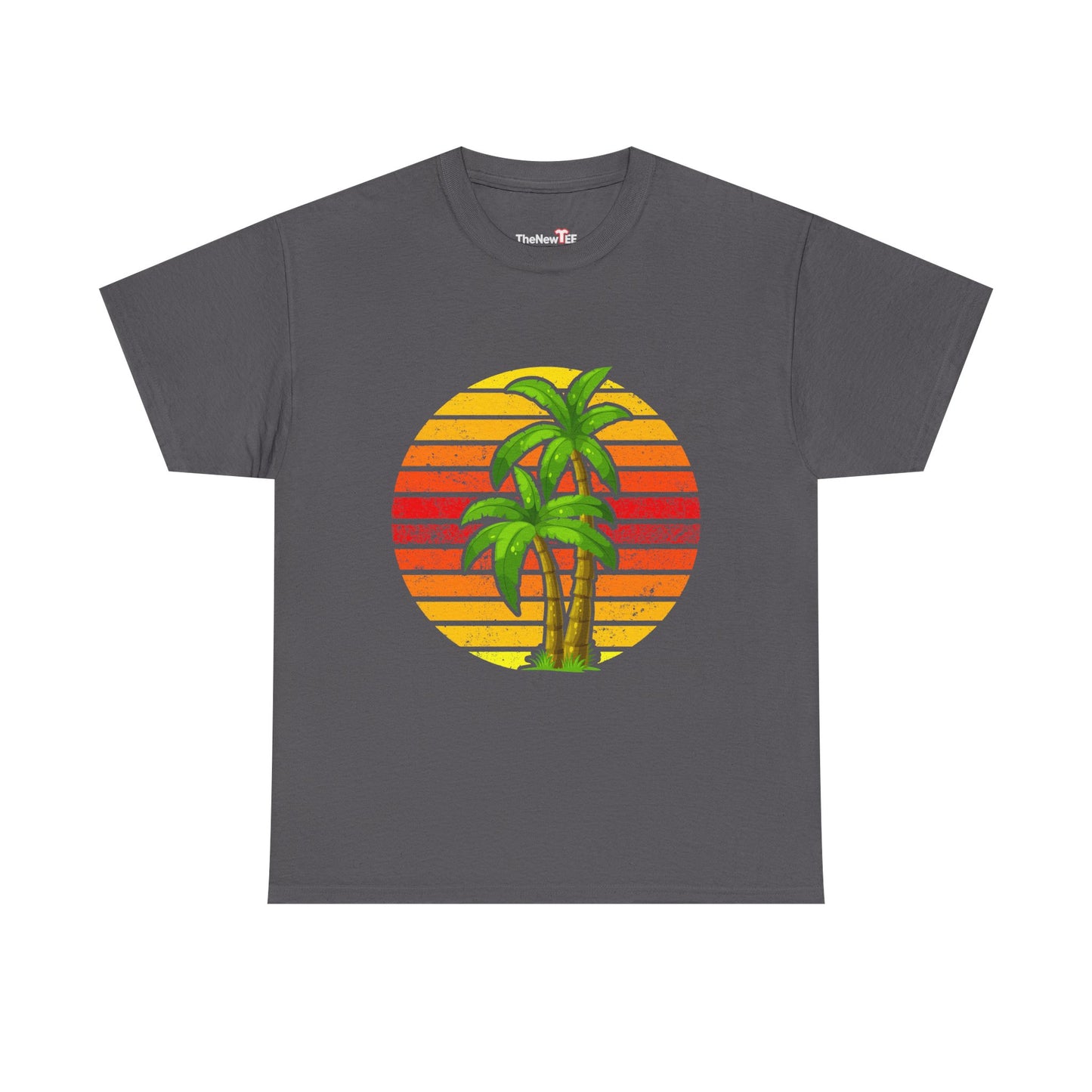 Palm Tree Shirt Tropical Beach Vintage Retro Style 70S 80S - Unisex T-Shirt