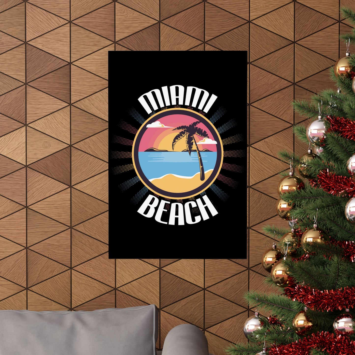 Miami Beach Vintage 70S Florida Summer - Wall Art