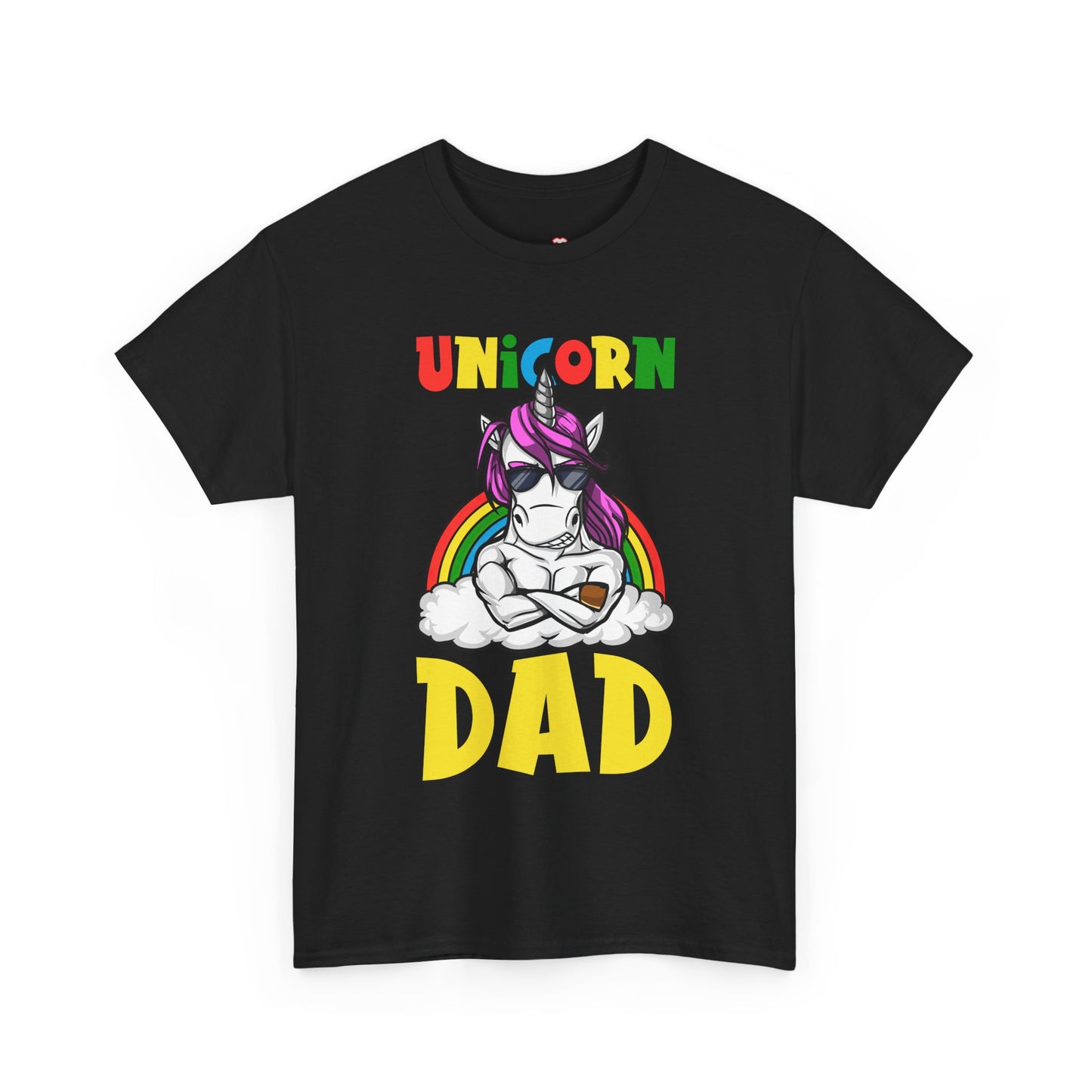 Cool Unicorn Dad Funny Father's Day Gift Unisex Graphic T-Shirt