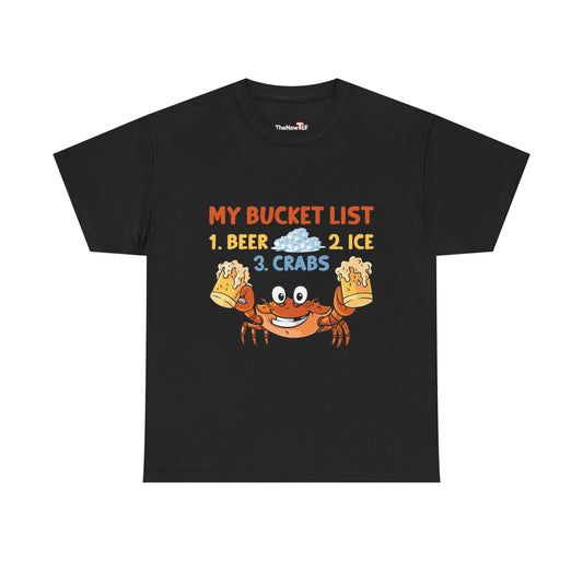 Crab Boil Gift Seafood Bucket List Beer Ice Crabs - Unisex T-Shirt