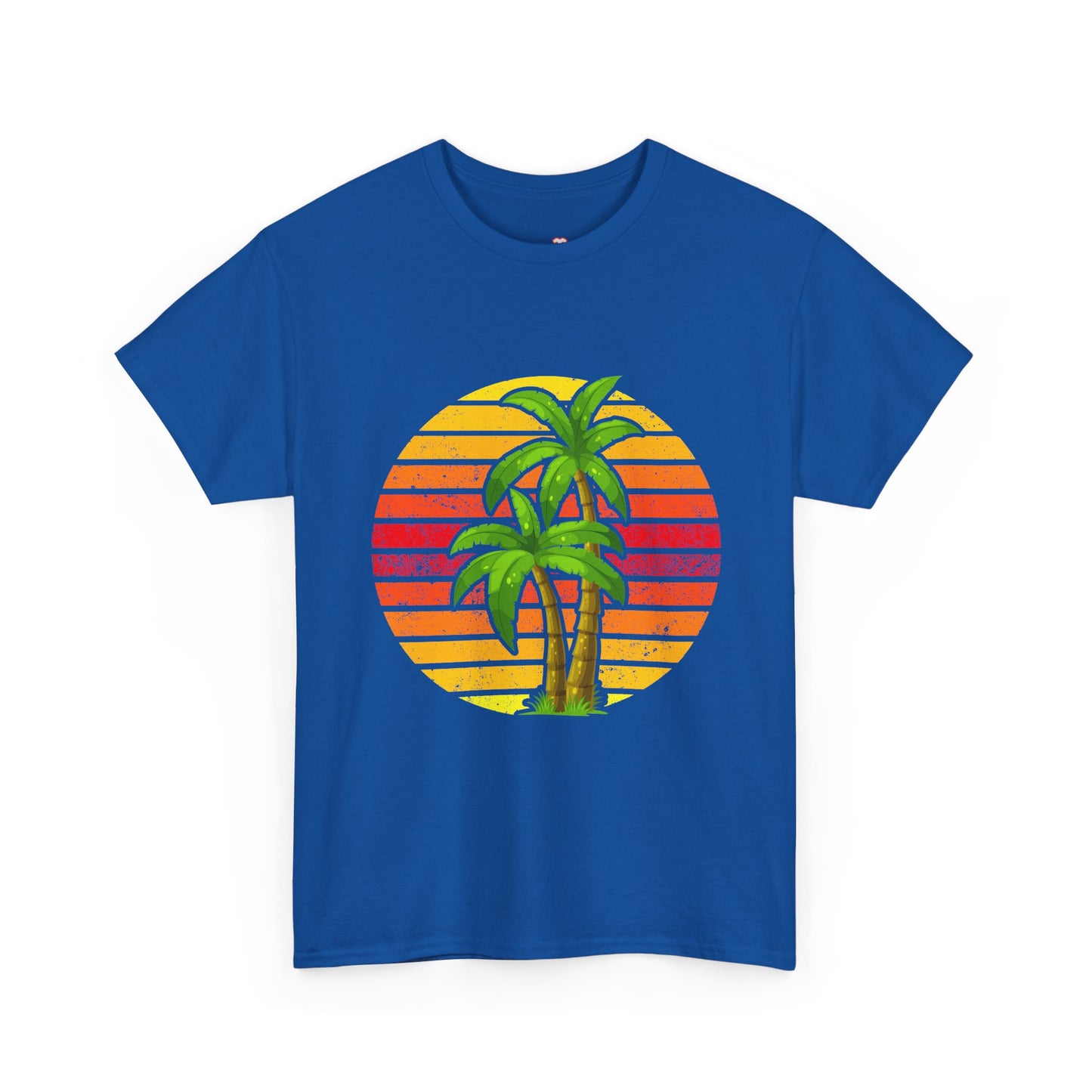 Palm Tree Shirt Tropical Beach Vintage Retro Style 70S 80S - Unisex T-Shirt