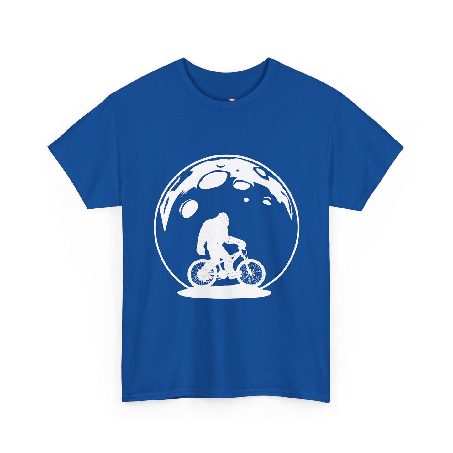 Yeti Riding Moon Bike Halloween Lunar Cycling Bigfoot - Unisex T-Shirt