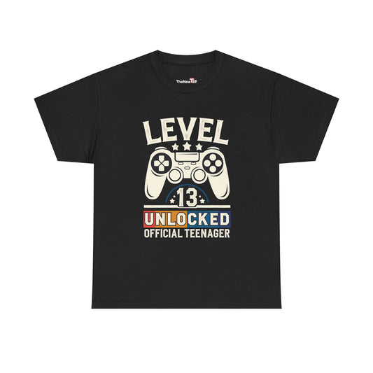 Level Unlocked Controller Tee — Gamer Birthday Shirt