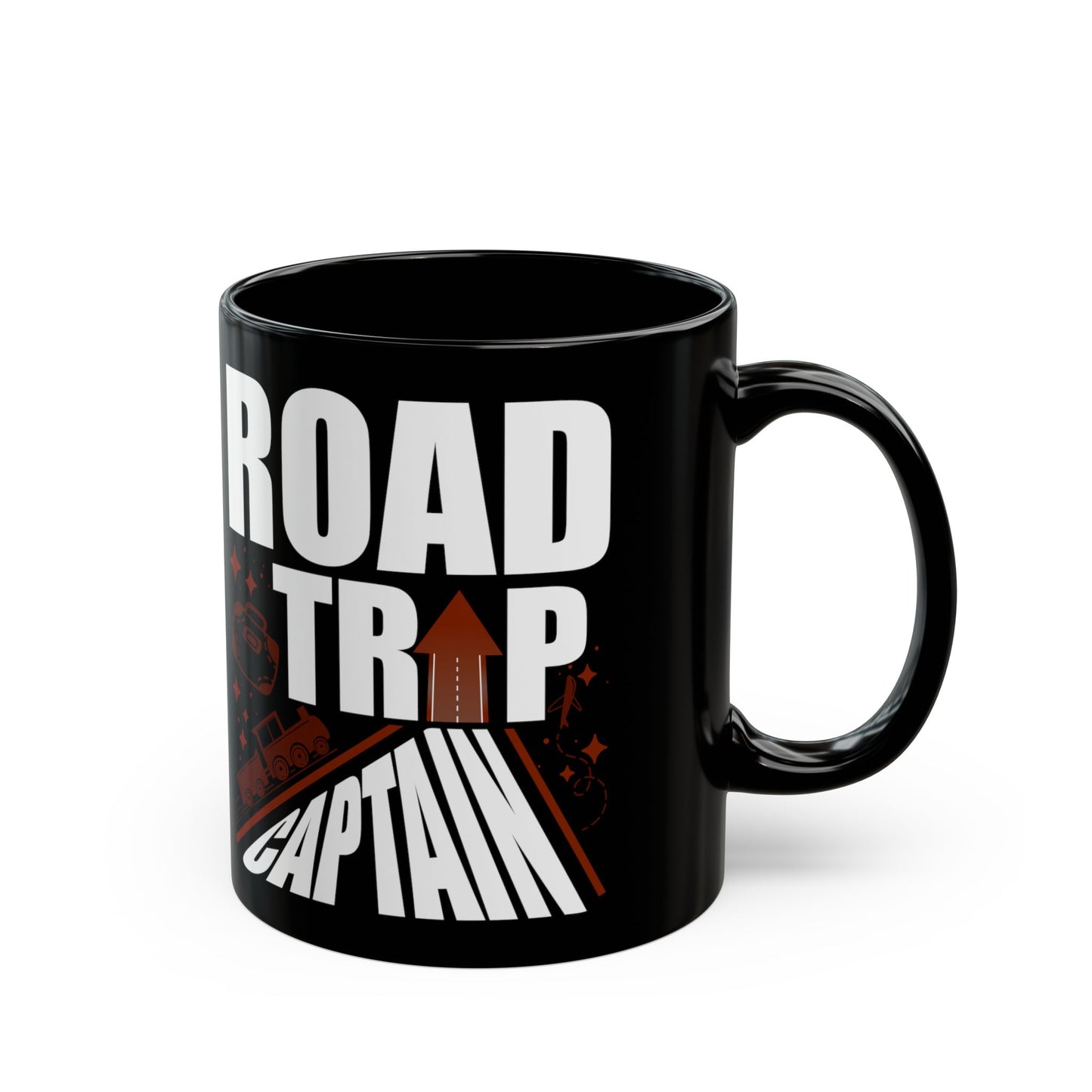 Road Trip Captain Design Outdoor Rv Camping Group Gift - Black Mug
