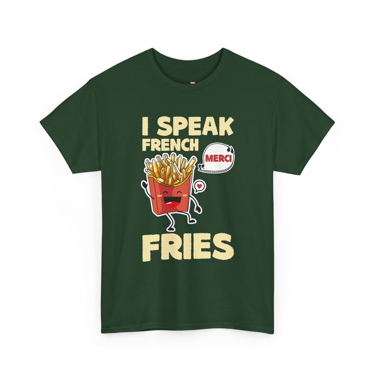 I Speak French Fries Women Cartoon Food Cute Merci - Unisex T-Shirt