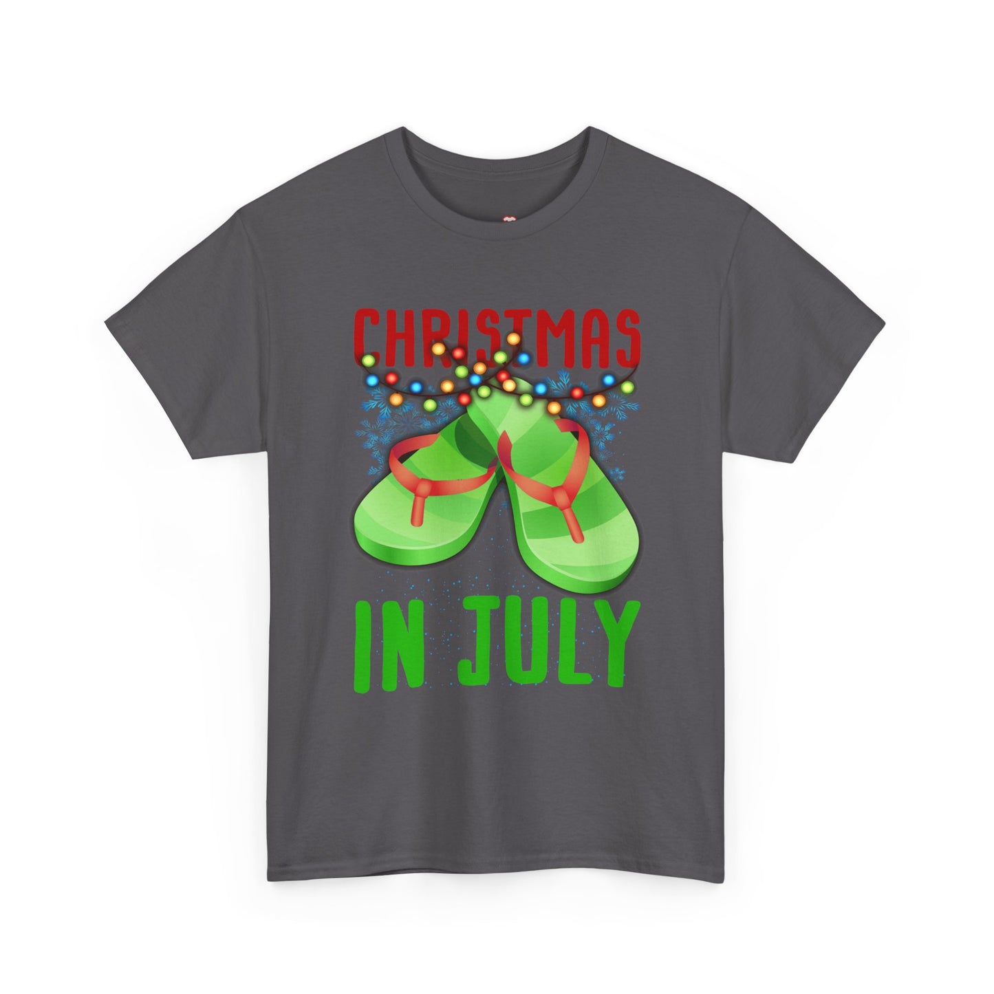 Christmas In July Flip Flops Summer Beach Xmas - Unisex T-Shirt