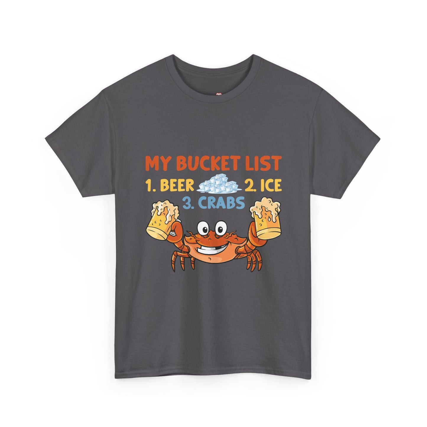 Crab Boil Gift Seafood Bucket List Beer Ice Crabs - Unisex T-Shirt