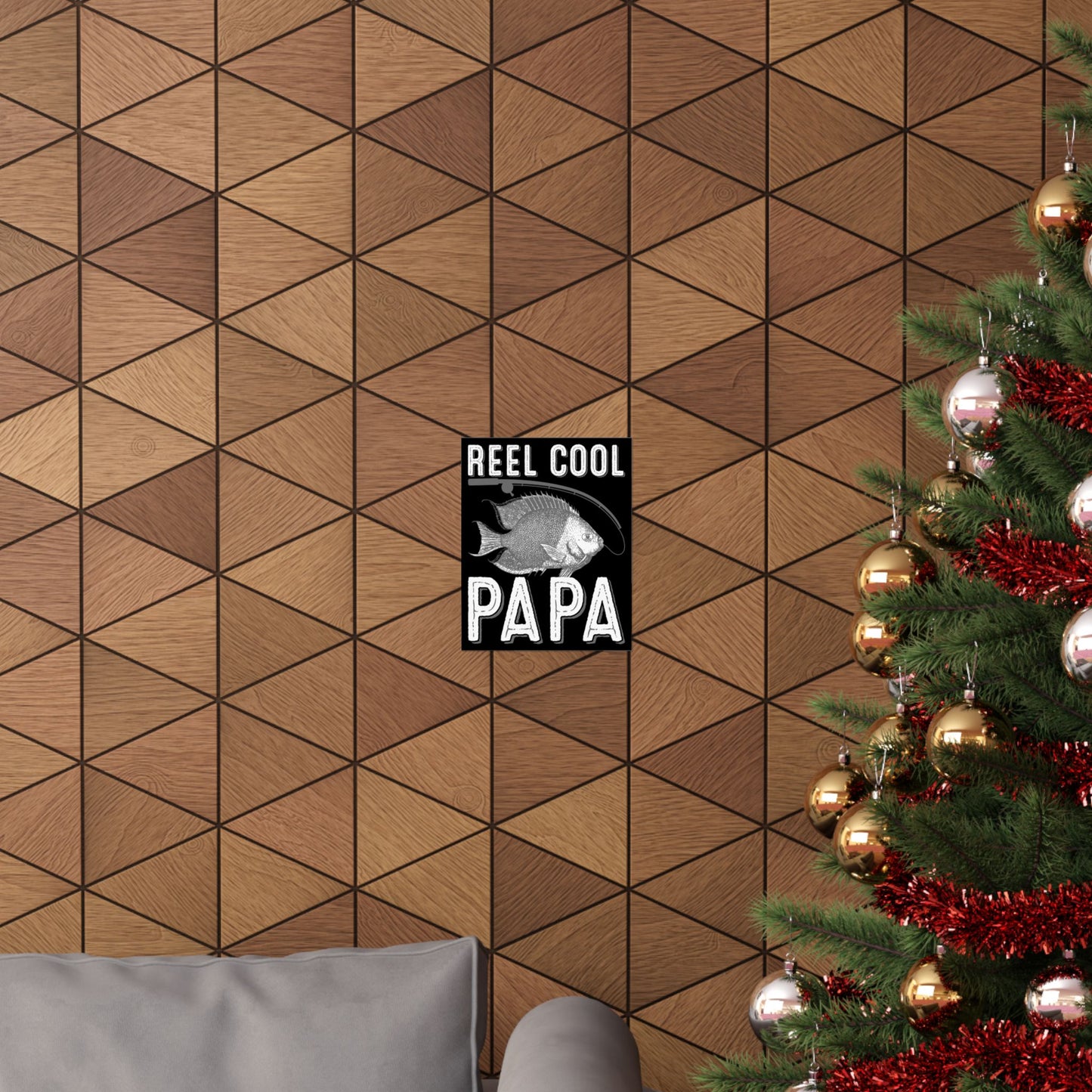 Fishing Reel Cool Papa Dad - Wall Art