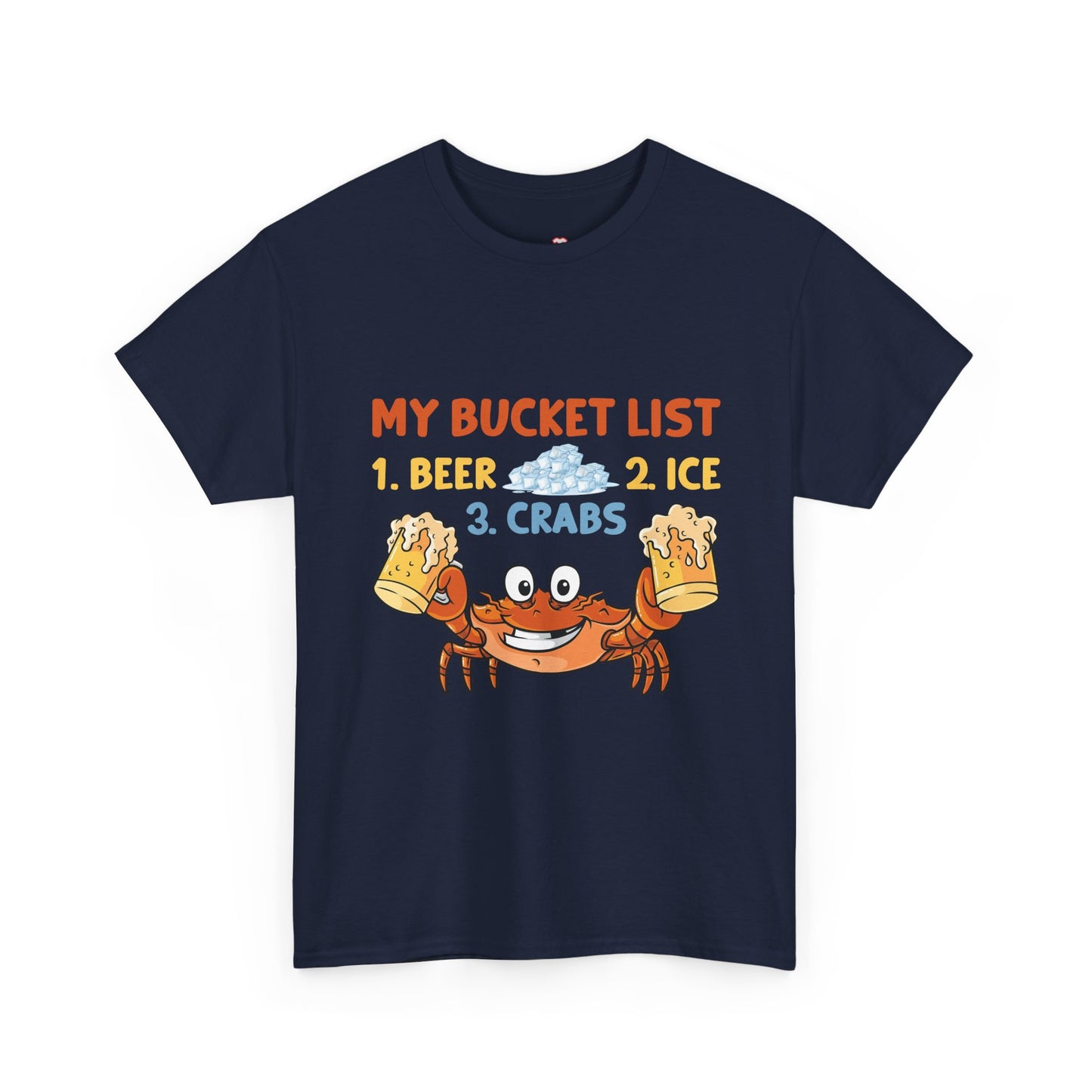 Crab Boil Gift Seafood Bucket List Beer Ice Crabs - Unisex T-Shirt