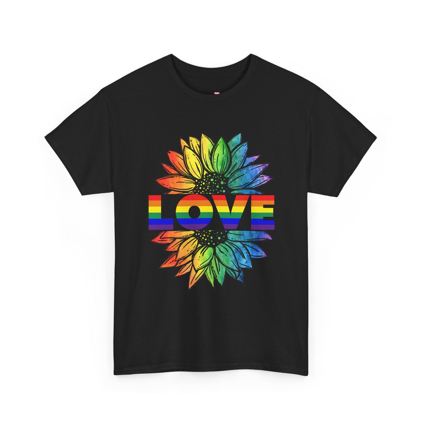 Love Sunflower Floral Lgbtq Rainbow Flag Gay Pride Ally - Unisex T-Shirt