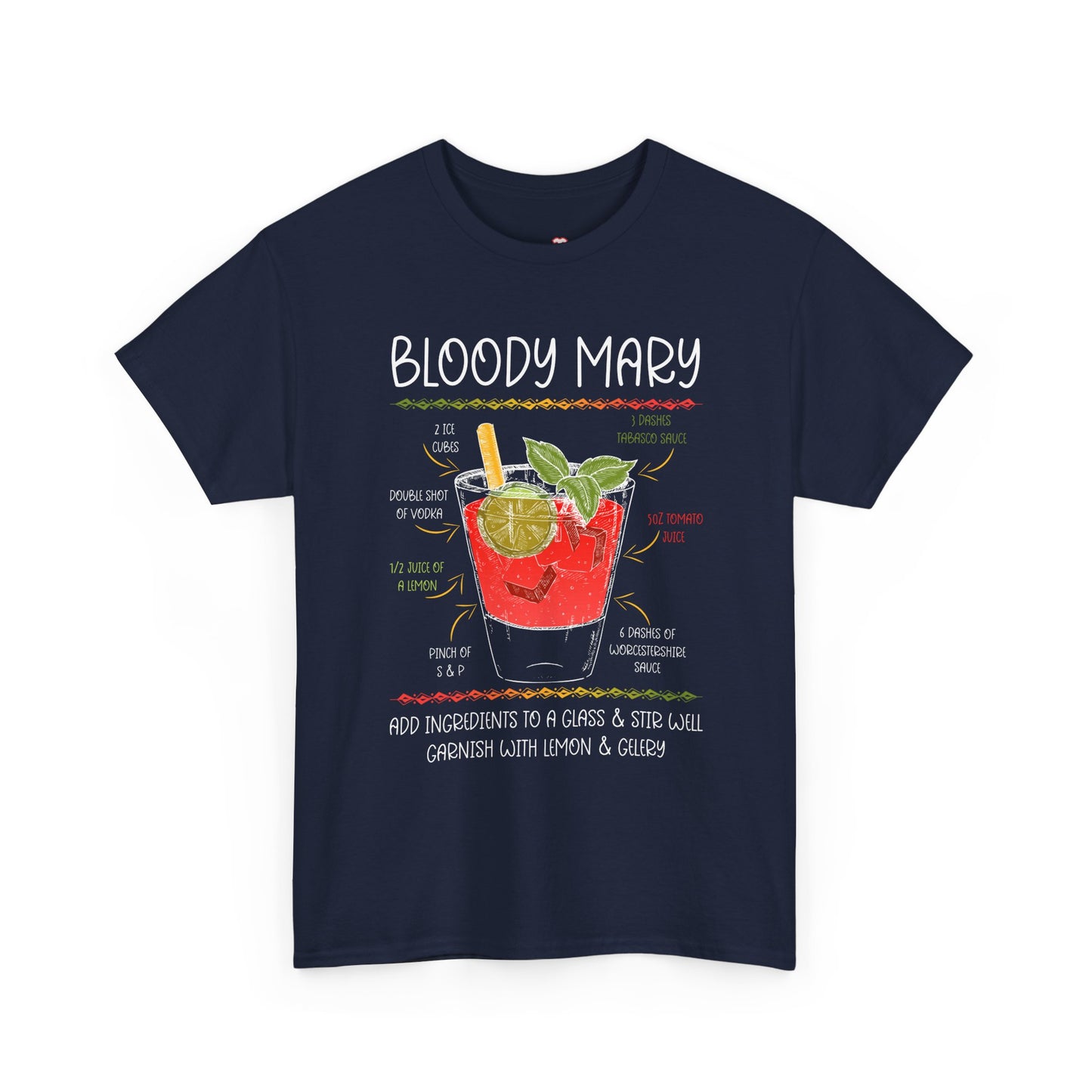 Bloody Mary Recipe Barkeeper Gift Barman - Unisex T-Shirt