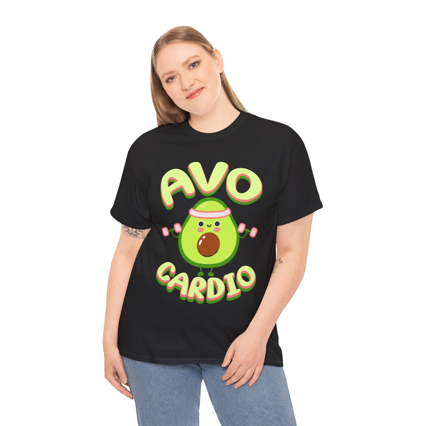 Funny Avo Cardio Veggie Fitness - Unisex Graphic T-Shirt