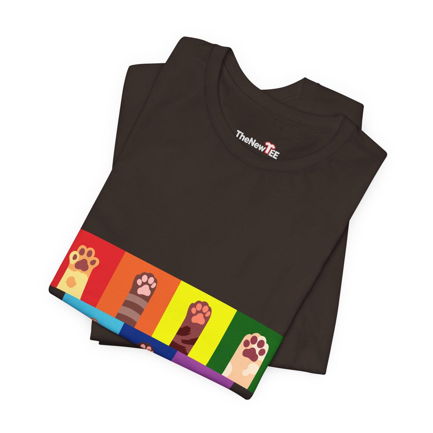 Cute Colorful Cat Paws Design TShirt