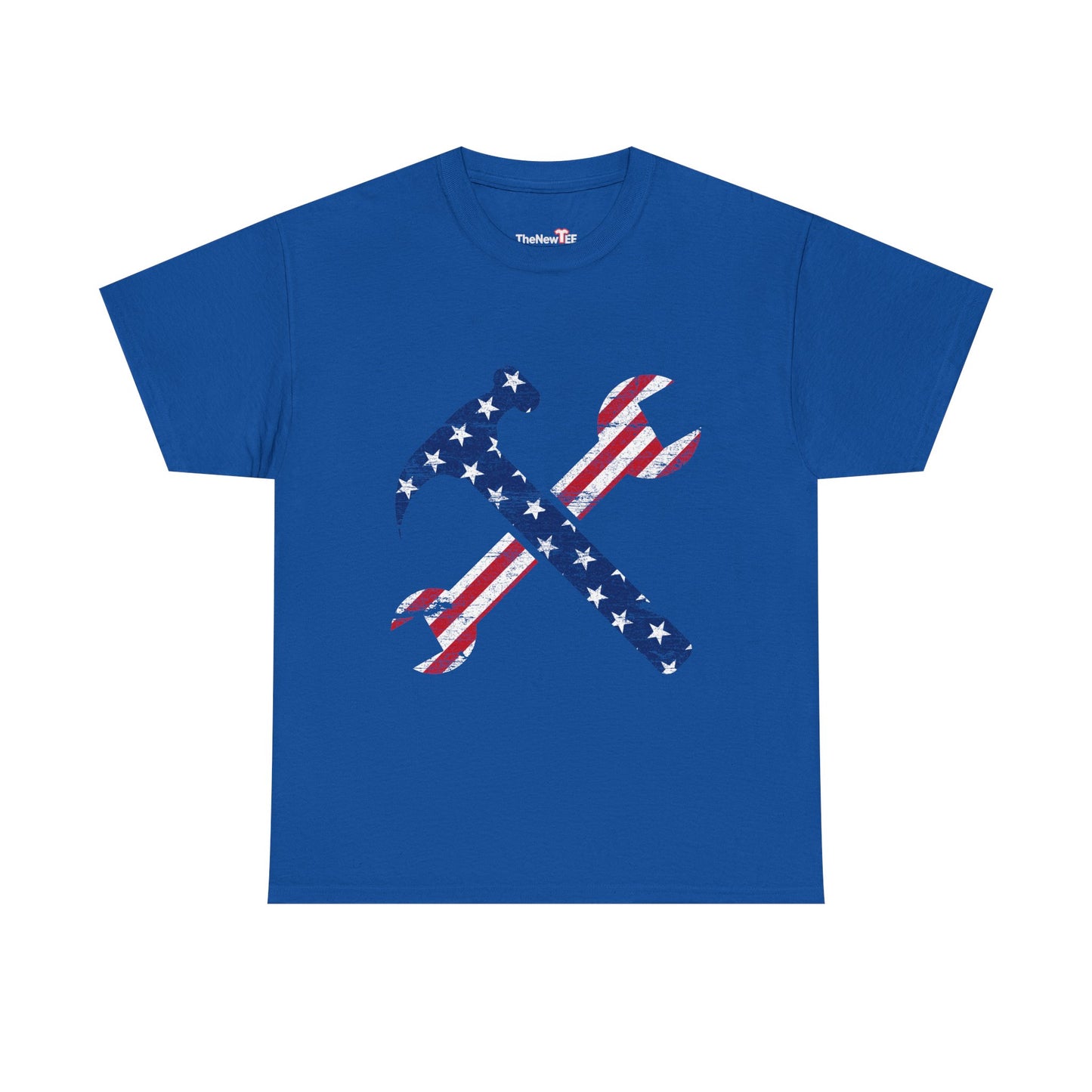 American Flag Ironworker And Tools - Unisex T-Shirt