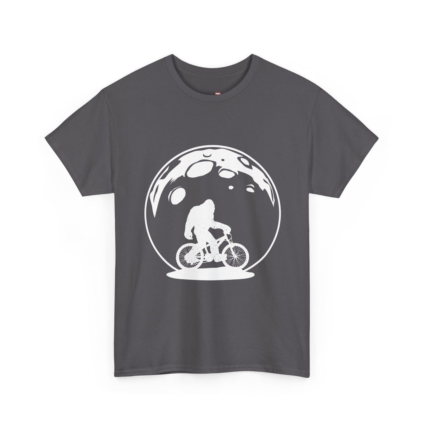 Yeti Riding Moon Bike Halloween Lunar Cycling Bigfoot - Unisex T-Shirt