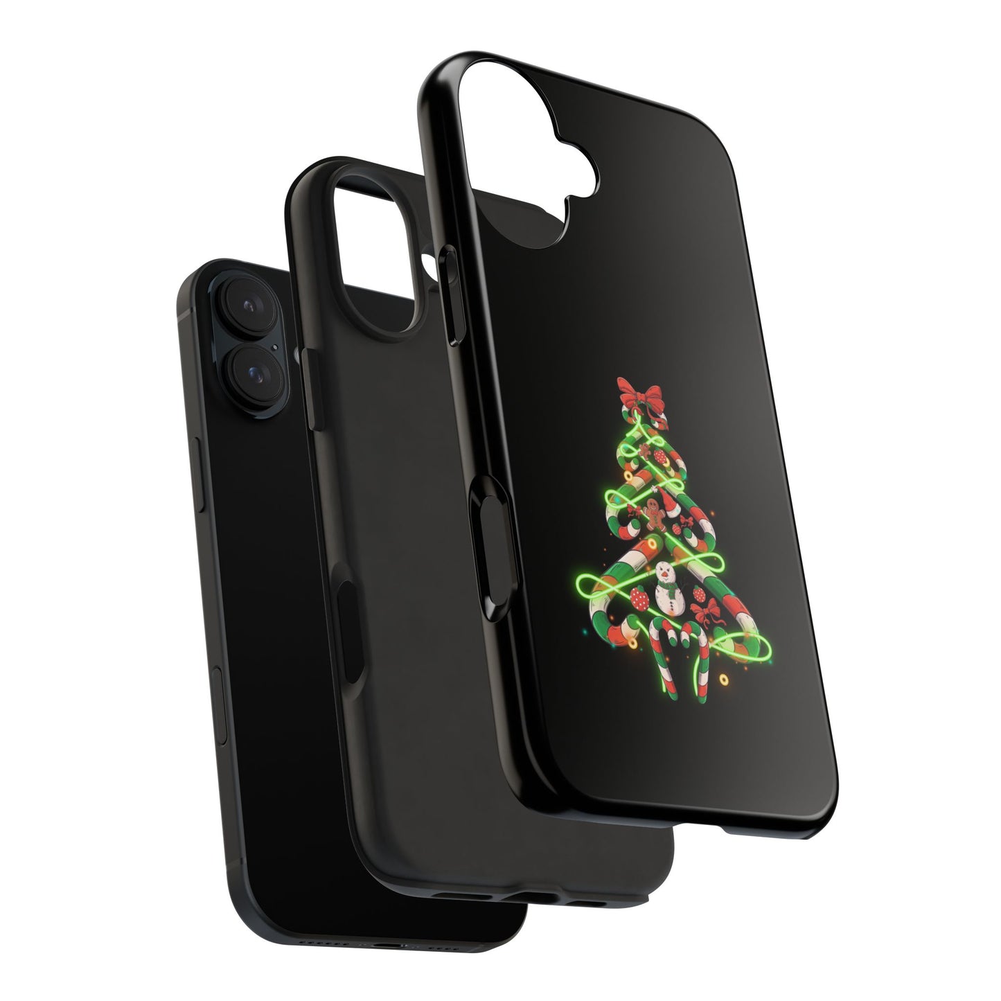 Christmas Candy Cane Xmas Tree Light Gifts - Tough Phone Case