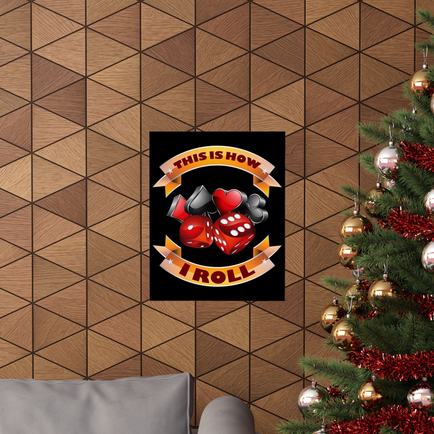 This Is How I Roll Funny Casino Themed Dice Gambling Humor - Wall Art
