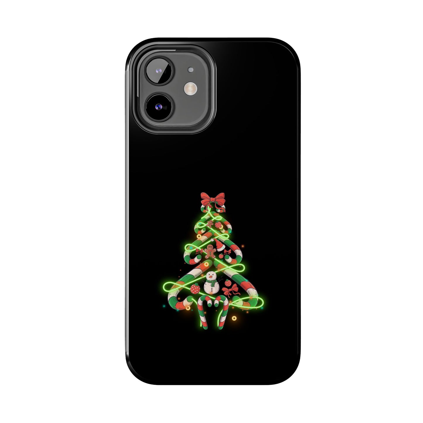 Christmas Candy Cane Xmas Tree Light Gifts - Tough Phone Case