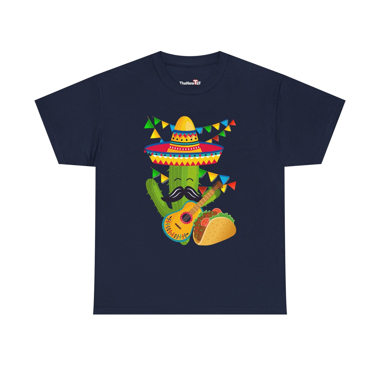 Guitar Mexico Fiesta Cactus Guitarist Sombrero Cinco De Mayo - Unisex T-Shirt