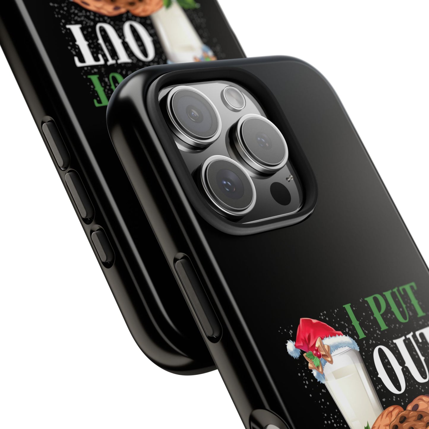 Christmas Cookies And Milk Funny I Put Out For Santa - Tough Phone Case