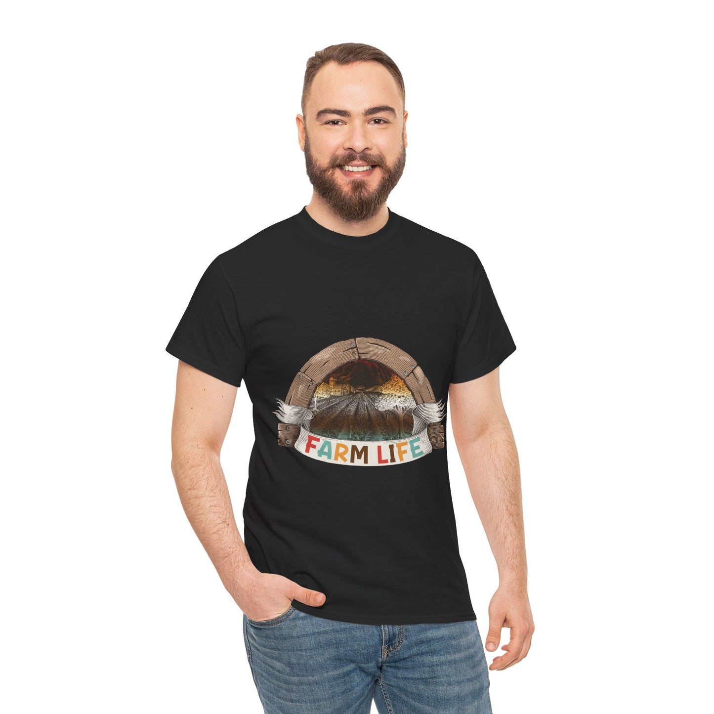 Retro Vintage Farm Life Farming Tractor Family Farmer Gift - Unisex Graphic T-Shirt
