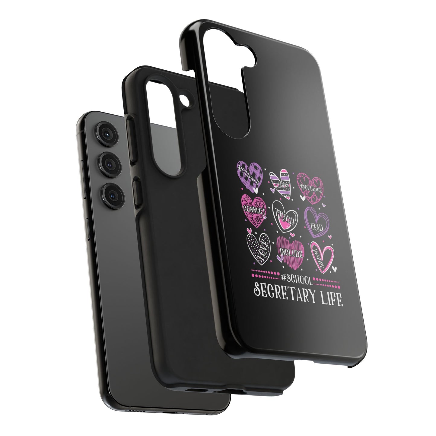 School Secretary Hearts Valentine Valentines Day - Tough Phone Case