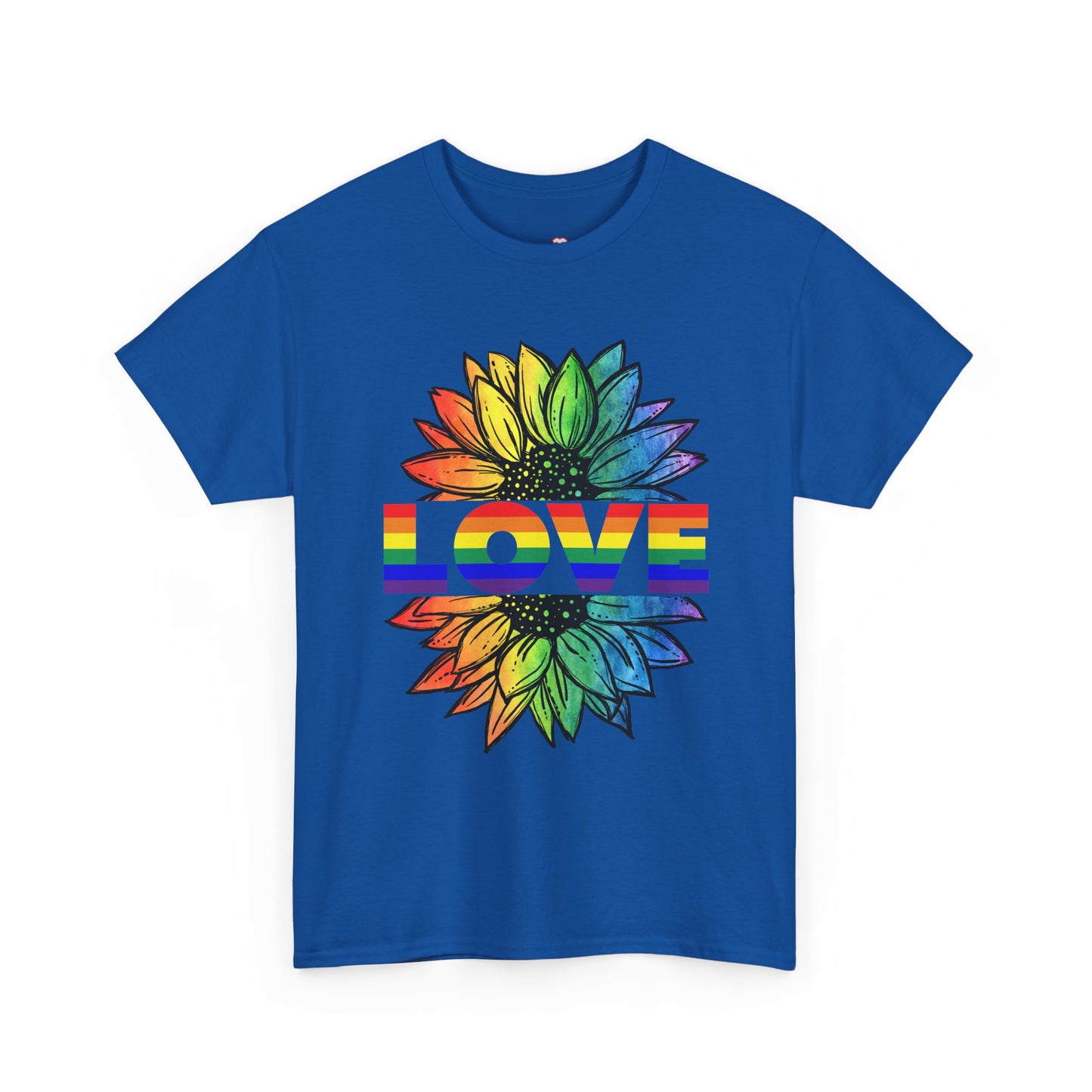 Love Sunflower Floral Lgbtq Rainbow Flag Gay Pride Ally - Unisex T-Shirt