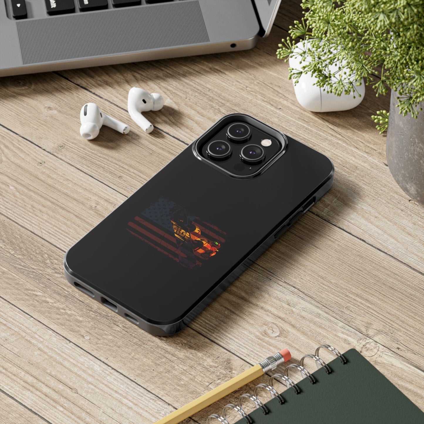 American Flag Camouflage Snowboarding Snowboarder Snowboard Tough Phone Case