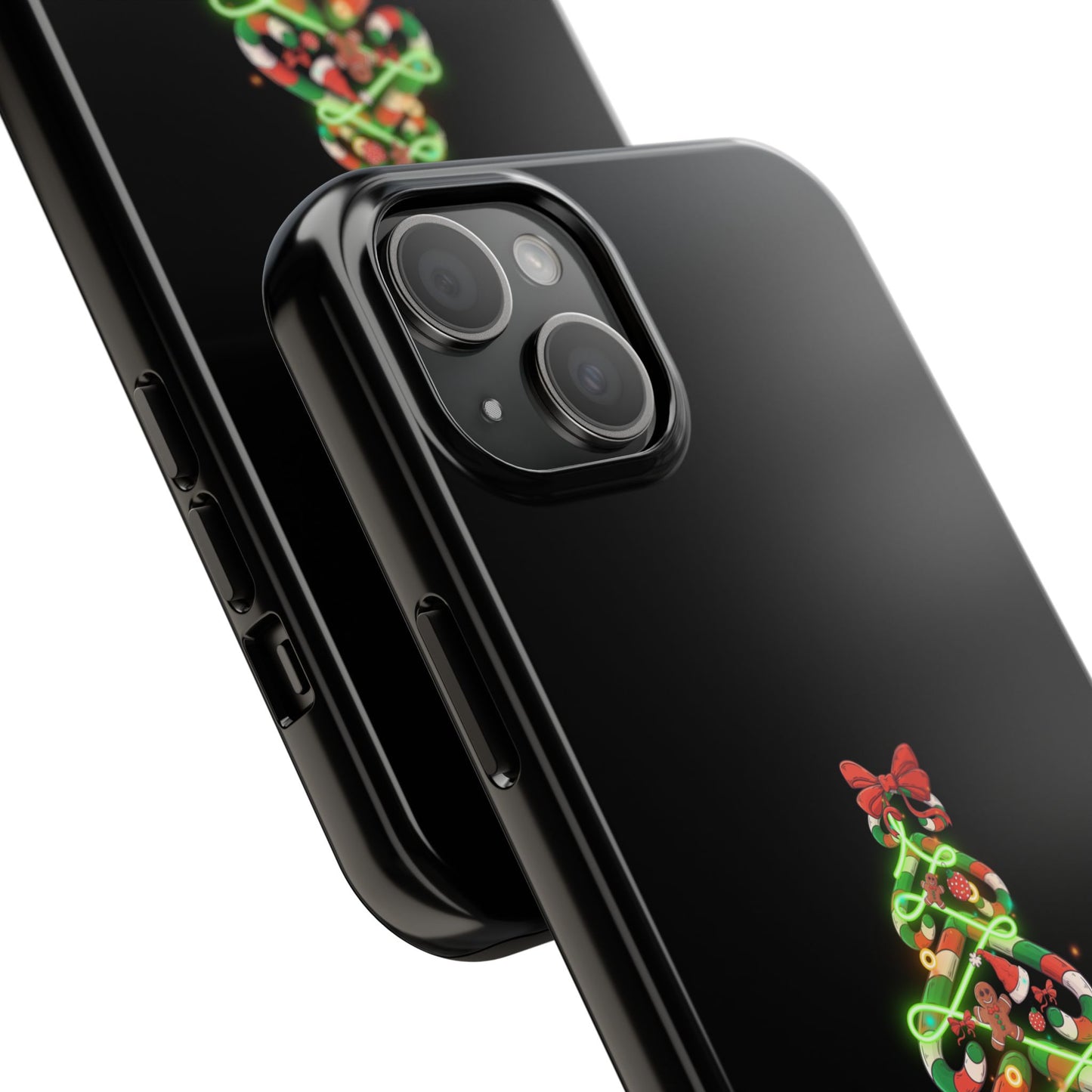 Christmas Candy Cane Xmas Tree Light Gifts - Tough Phone Case