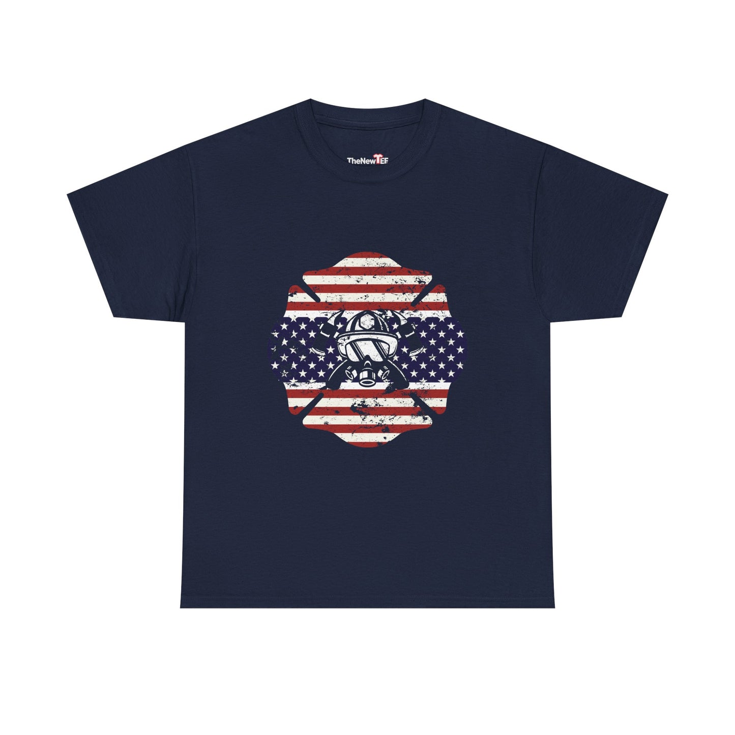 American Flag Firefighter Usa United States Badge - Unisex T-Shirt