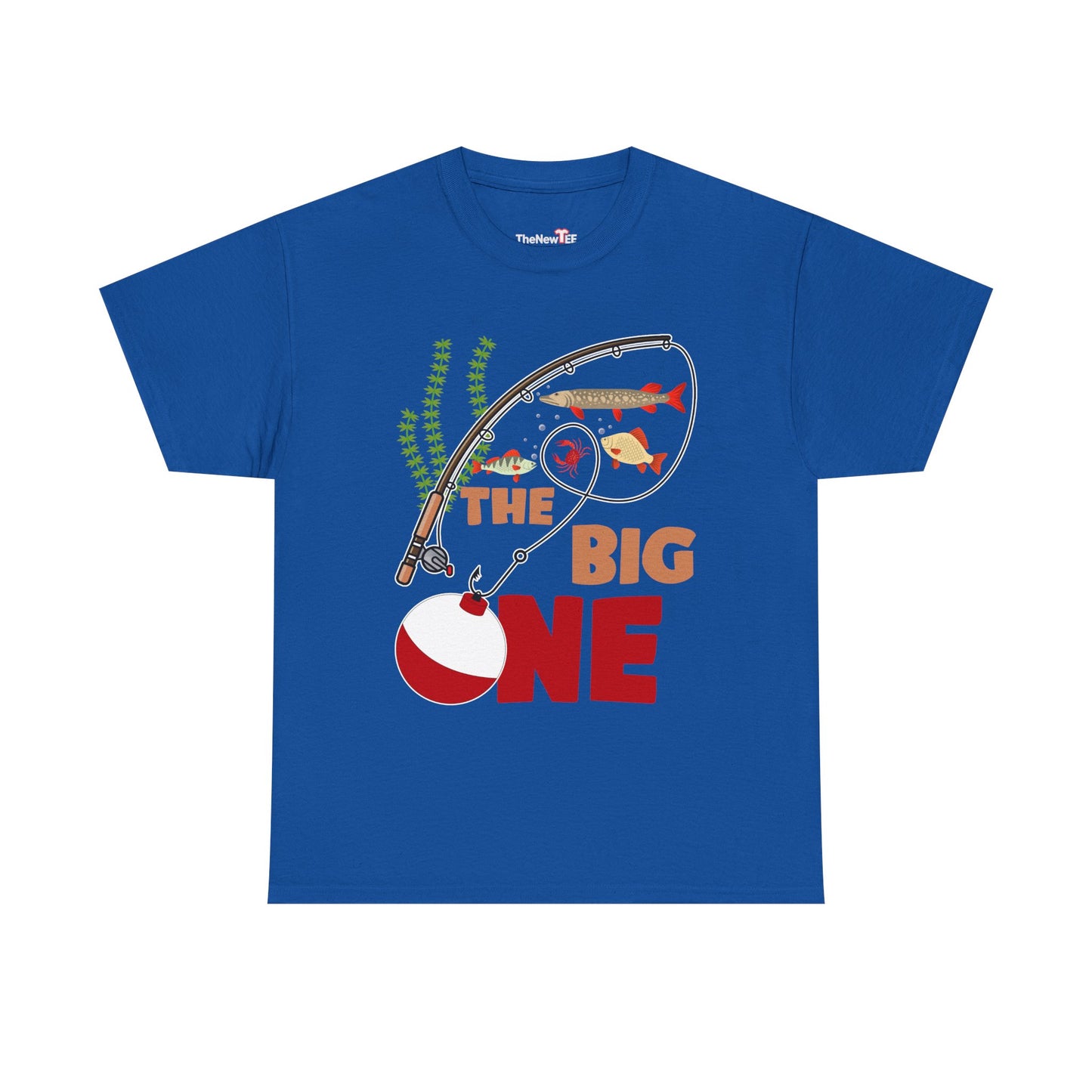 Kids Fishing The Big One Year 1St First Birthday Little Fisherman - Unisex T-Shirt