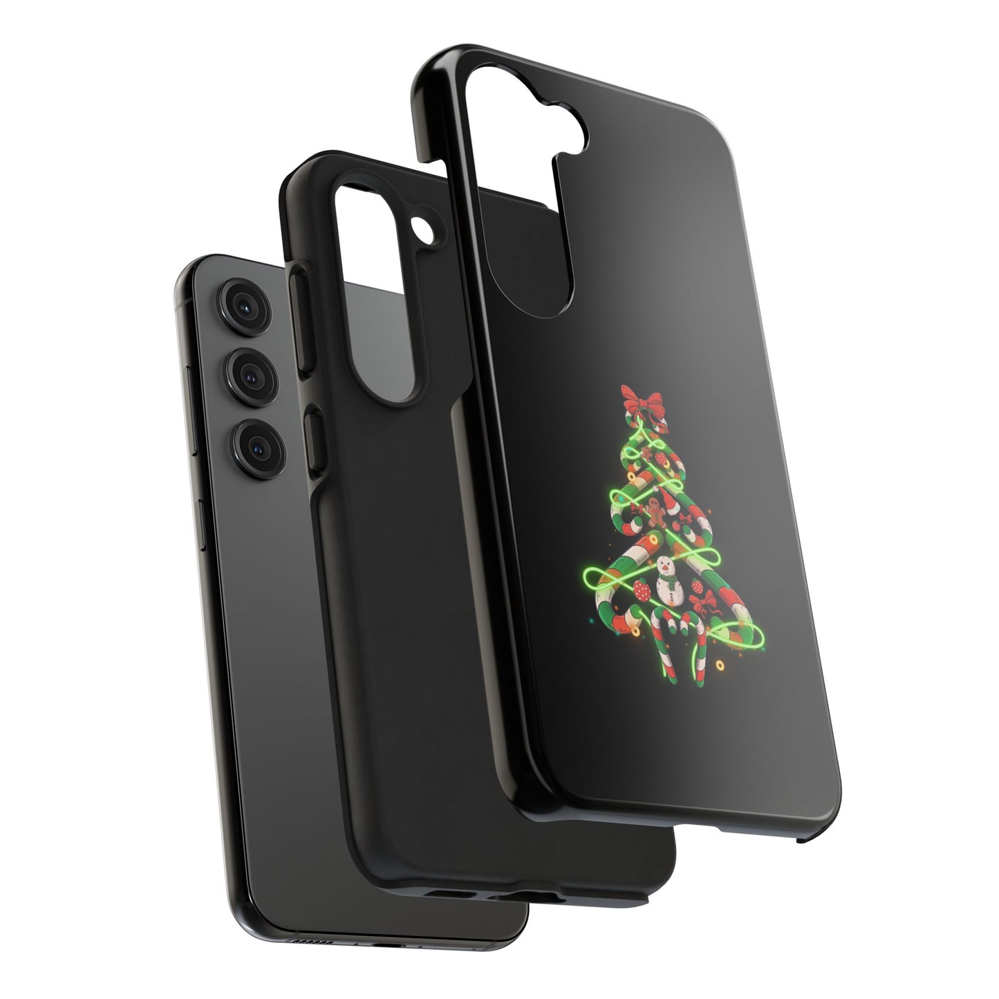Christmas Candy Cane Xmas Tree Light Gifts - Tough Phone Case