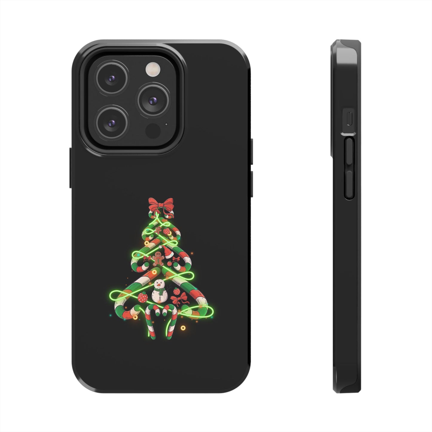 Christmas Candy Cane Xmas Tree Light Gifts - Tough Phone Case