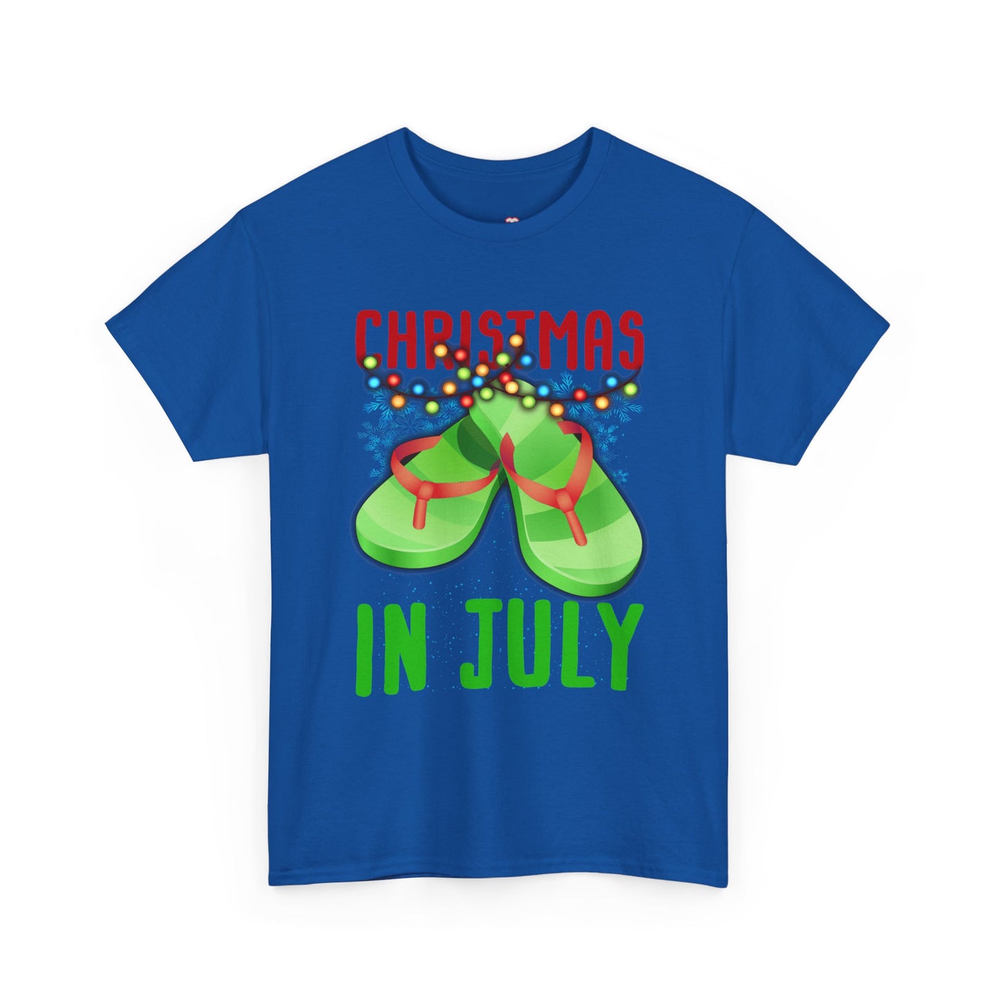Christmas In July Flip Flops Summer Beach Xmas - Unisex T-Shirt