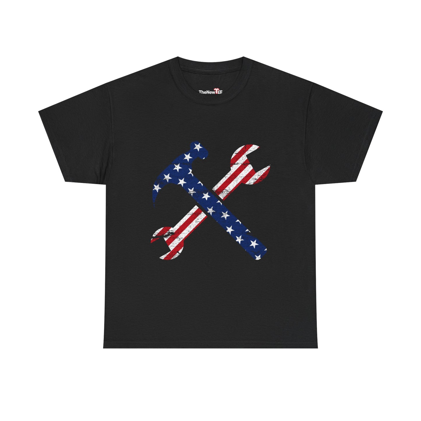 American Flag Ironworker And Tools - Unisex T-Shirt