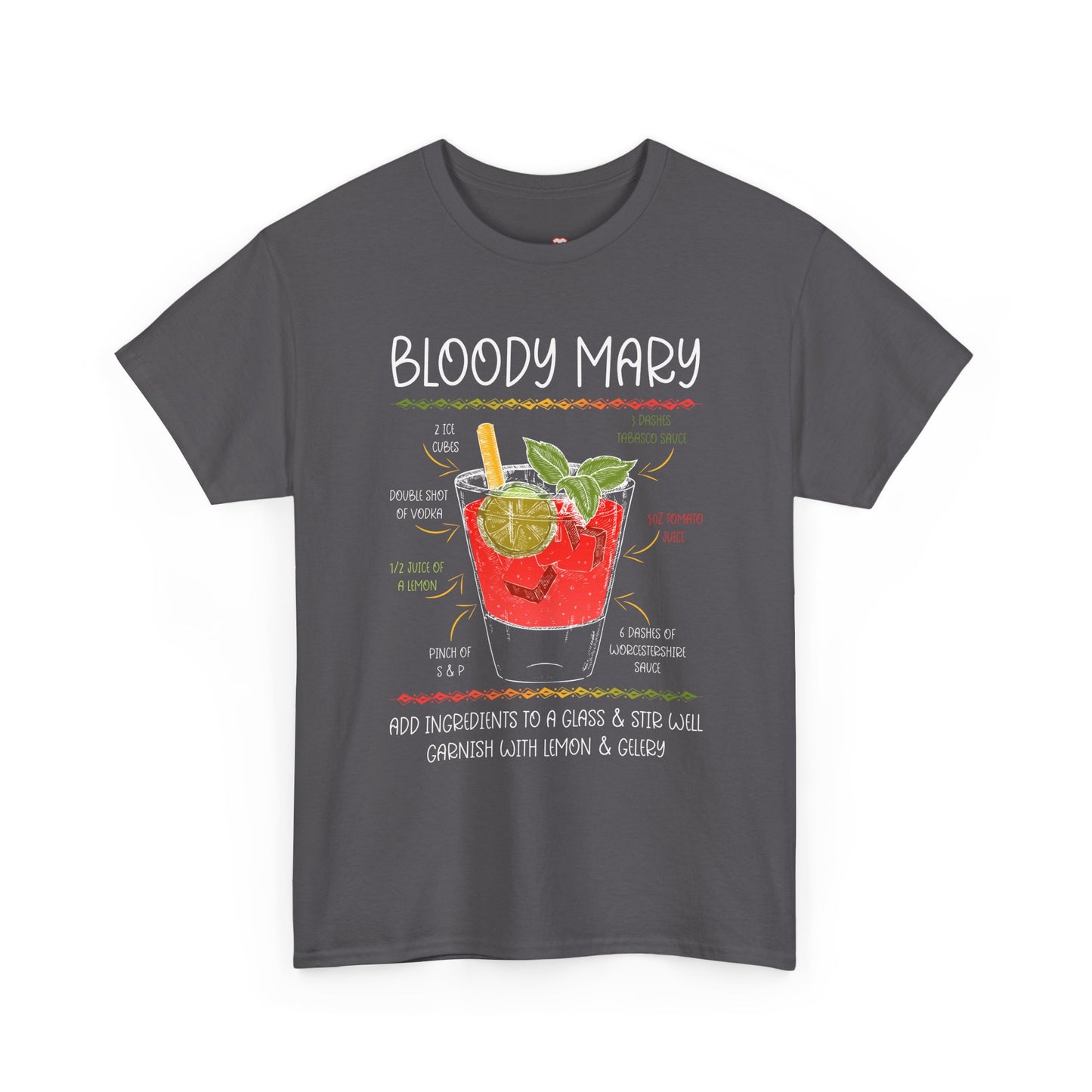 Bloody Mary Recipe Barkeeper Gift Barman - Unisex T-Shirt