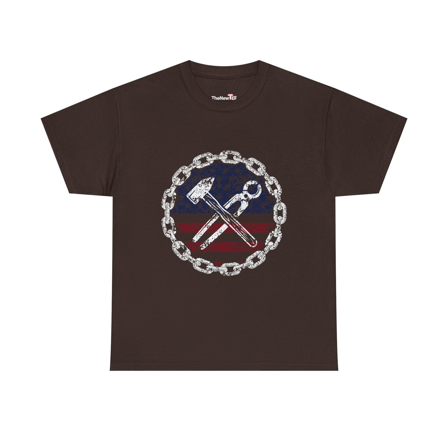 American Flag Ironworker And Tools - Unisex T-Shirt