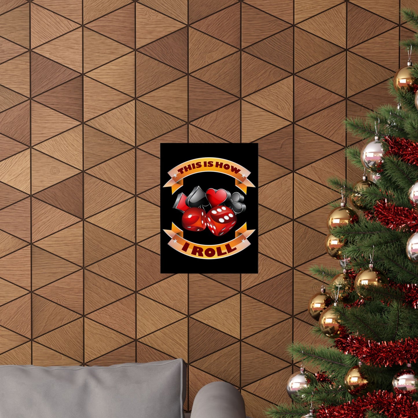 This Is How I Roll Funny Casino Themed Dice Gambling Humor - Wall Art