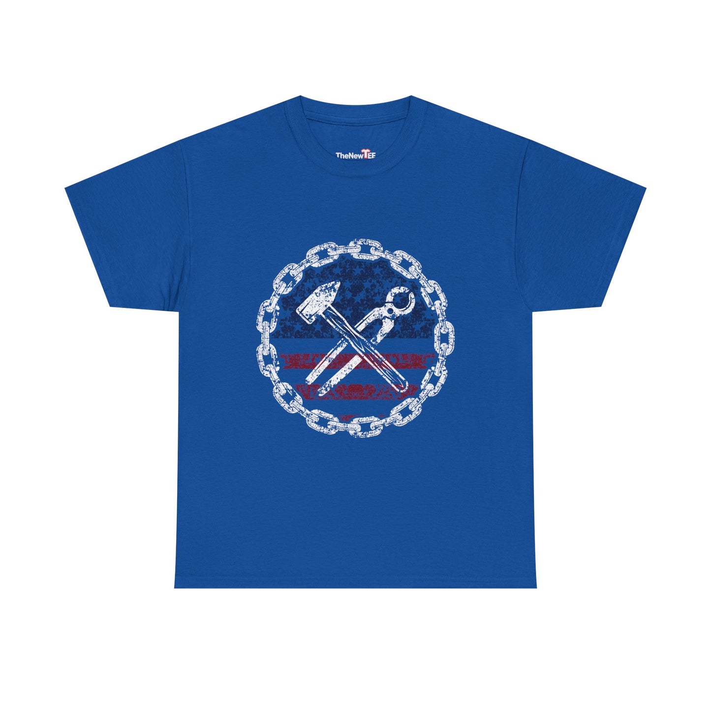 American Flag Ironworker And Tools - Unisex T-Shirt