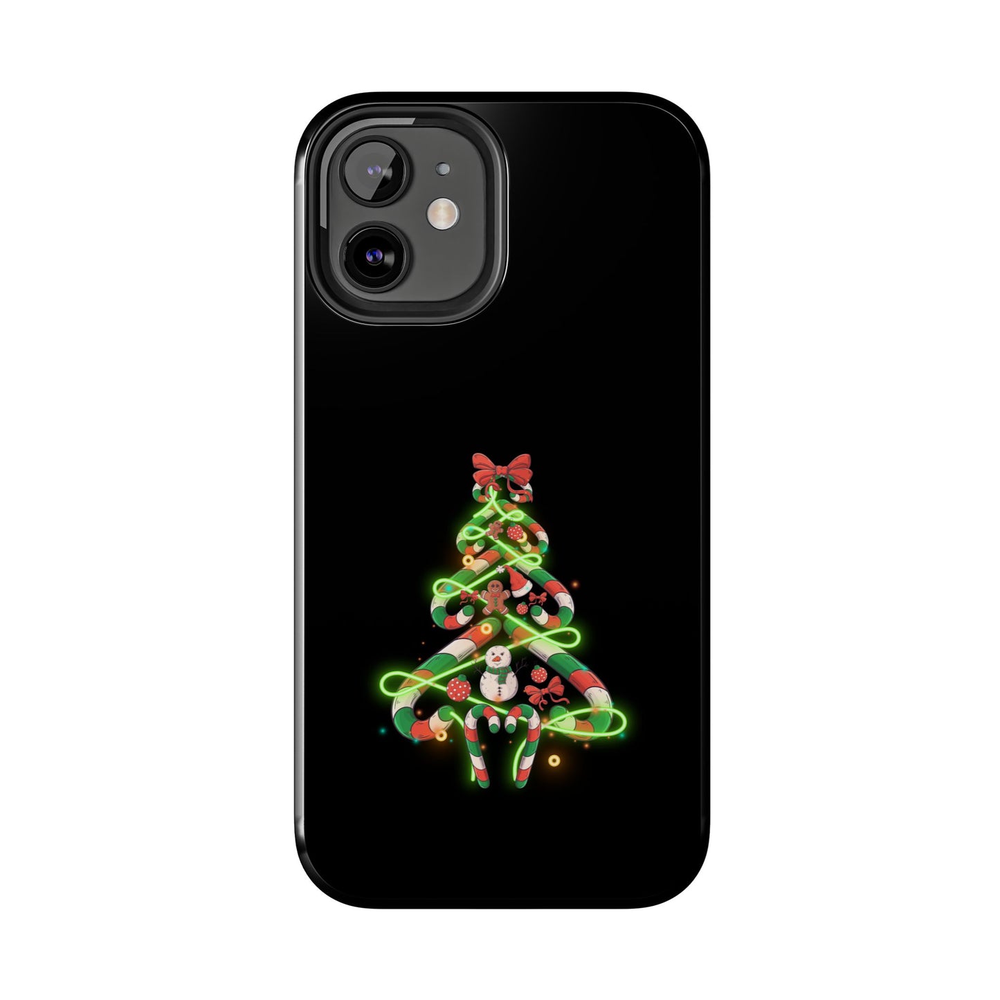 Christmas Candy Cane Xmas Tree Light Gifts - Tough Phone Case
