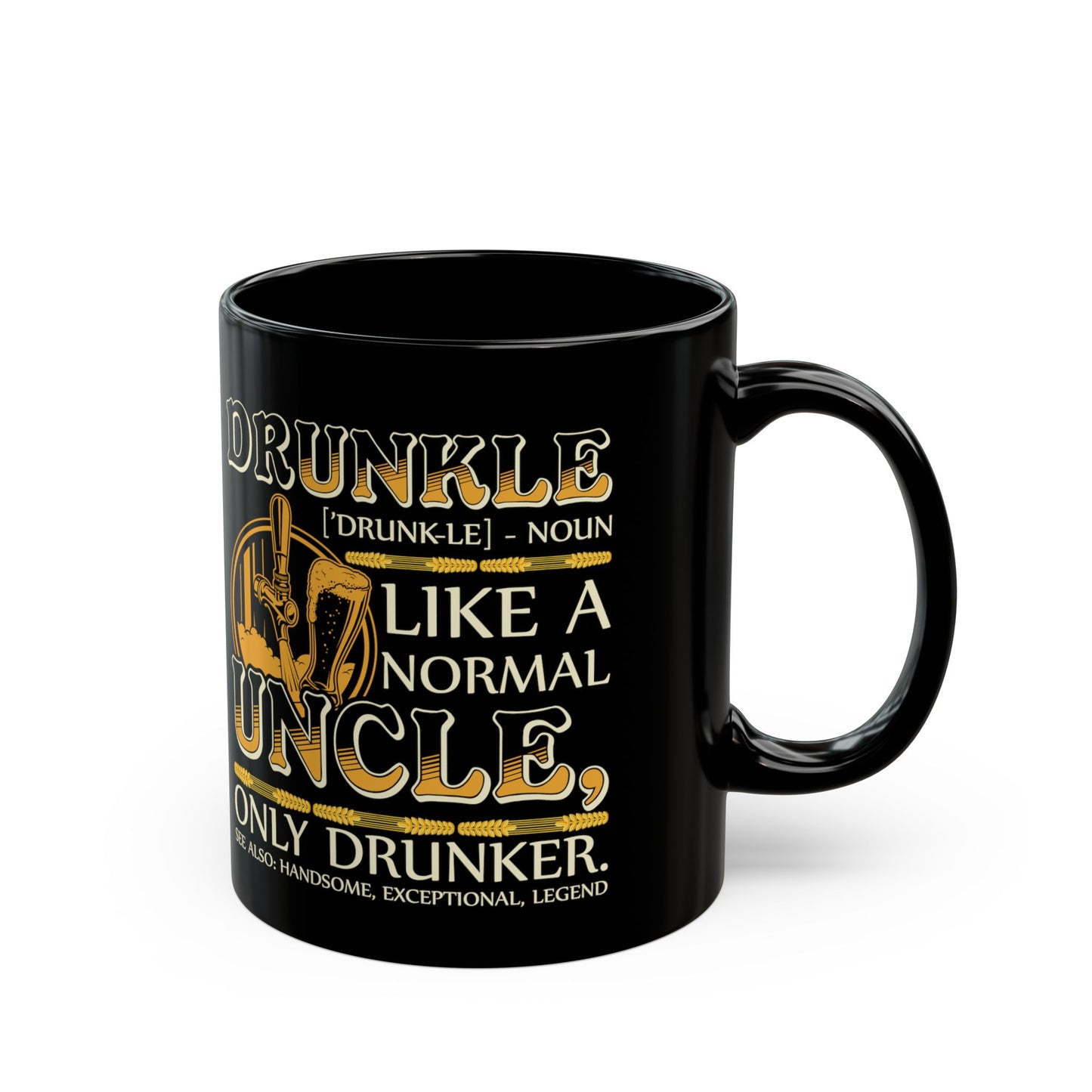 Druncle Beer - Black Mug